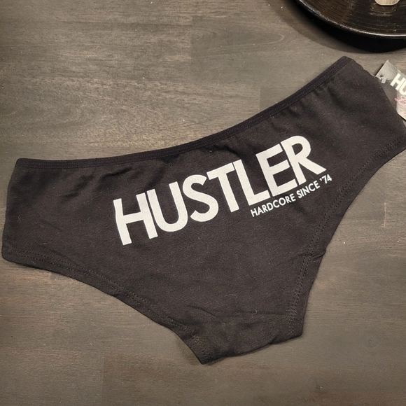 Hustler Hollywood Other - NWT Vintage Hustler®️ Lingerie Panty Black/White Hustler™️ Signature Logo